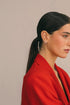 RED DETAILED HOOP GOUD